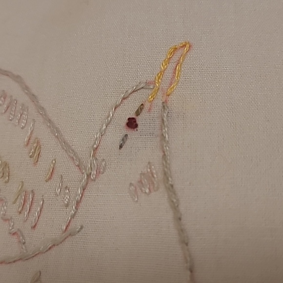 Vintage Hand Stitched Utah State Bird & Flower - Picture 11 of 16